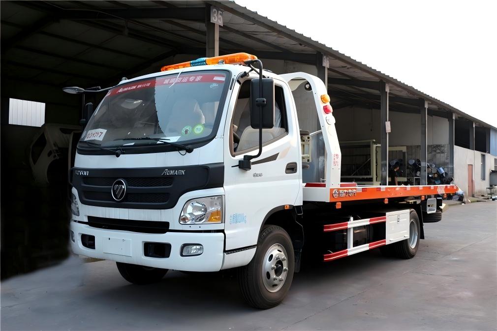 One-tow-two wrecker truck hydraulic system